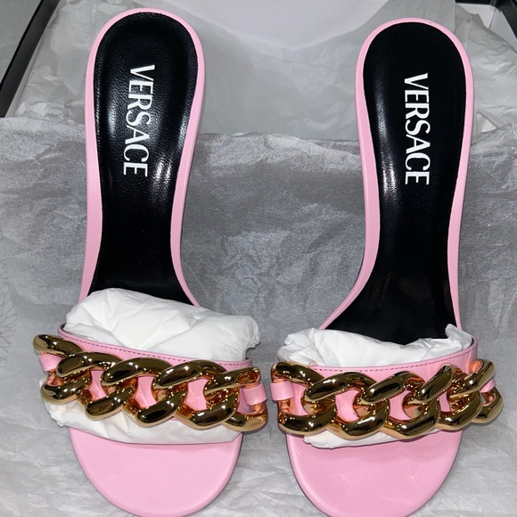 Versace Candy Pink Mules - Picture 5 of 7